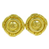 Secondhand Chanel Vintage CC Round Clip-On Earrings