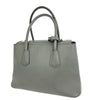 Prada Turnlock Cuir Twin Tote Saffiano Leather