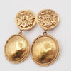 Secondhand Chanel CC Lion Head Drop Earrings