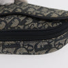 Christian Dior Saddle Zip Pouch Diorissimo Canvas