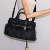 Secondhand Prada Fringe Wicker Tote Woven Straw