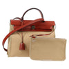 Hermes Herbag Zip Leather and Toile
