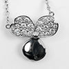 Secondhand Tiffany & Co. Open Paper Flower Pendant Necklace Platinum and Diamonds