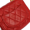 Chanel Vintage Square CC Flap Chain Belt Bag Quilted Lambskin