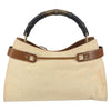 Gucci Vintage Bamboo Handle Bag Canvas