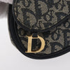 Christian Dior Saddle Zip Pouch Diorissimo Canvas