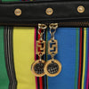 Versace Vanity Hand Bag Canvas and Leather