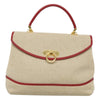 Secondhand Bally Handbag Beige Canvas Bags