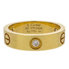 Cartier Love Wedding Band 1 Diamond Ring 18K Yellow Gold with Diamond