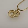 Secondhand Christian Dior CD Pendant Necklace Gold-plated