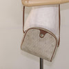 Christian Dior Vintage Honeycomb Shoulder Bag Canvas