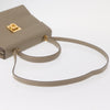 Salvatore Ferragamo Gancini Top Handle Flap Bag Leather