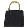 Secondhand Prada Metal Handles Tote Tessuto