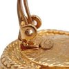 Secondhand Chanel Vintage CC Round Button Clip-On Earrings