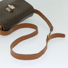 Secondhand Celine Vintage Convertible Macadam Turnlock Shoulder Bag Canvas and
