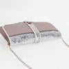 Miu Miu Madras Chain Clutch Matelasse Leather with Glitter