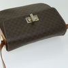 Secondhand Celine Vintage Convertible Macadam Turnlock Shoulder Bag Canvas and