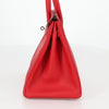 Hermes Birkin Handbag Red Epsom with Palladium Hardware