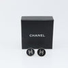 Secondhand Chanel CC Round Clip-On Earrings Enamel with