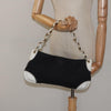 Secondhand Chanel Vintage Olsen CC Chain Shoulder Bag Canvas and