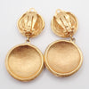 Secondhand Chanel CC Lion Head Drop Earrings
