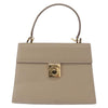 Salvatore Ferragamo Gancini Top Handle Flap Bag Leather