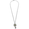 Secondhand Chanel CC Pearl Drop Necklace Metal with Pearls