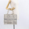 Christian Dior Book Tote Embroidered Canvas