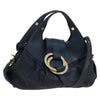 Secondhand Bvlgari Chandra Hobo Blue Leather Bags