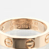 Secondhand Cartier Love Wedding Band 1 Diamond Ring 18K Rose Gold with Diamond
