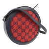 Gucci Interlocking G Patch Round Shoulder Bag Multicolor GG Canvas