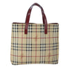 Secondhand Burberry Top Handle Tote Haymarket