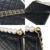 Chanel Chic Pearls Flap Bag Quilted Lambskin