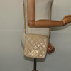 Chanel Logo Chain Shoulder Bag Leather