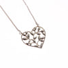 Tiffany & Co. Paloma Picasso Olive Leaf Heart Pendant Necklace Silver