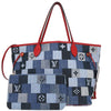 Louis Vuitton Neverfull Tote Damier and Monogram Patchwork Denim