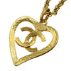 Secondhand Chanel CC Heart Pendant Necklace