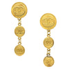 Chanel Vintage Triple cc earrings Metal