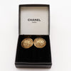 Secondhand Chanel Vintage Round CC Clip-On Earrings