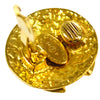 Secondhand Chanel CC Button Clip-On Earrings