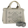 Secondhand Prada Canapa Convertible Tote Rhinestone Embellished