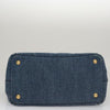 Secondhand Prada Canapa Tote Blue Denim Jeans Bags