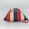 Secondhand Gucci Logo Drawstring Backpack Striped