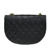 Secondhand Chanel Vintage Half Moon Flap Bag Quilted