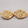 Secondhand Chanel Vintage CC Diamond Shape Clips-On Earrings Gold-Plated