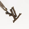 Secondhand Louis Vuitton LV Wood Pendant Necklace