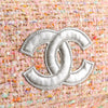 Chanel Vintage CC Chain Top Handle Bag Quilted Tweed