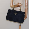Secondhand Prada Metal Handles Tote Tessuto