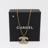 Secondhand Chanel CC Pendant Necklace Metal with Faux Pearls