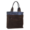 Salvatore Ferragamo Convertible Front Zip Pocket Tote Suede